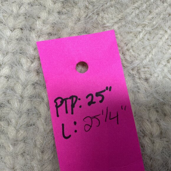 POL SWEATER SMALL GRAY/IVORY PTP25" ❤️ OFFERS! - Picture 5 of 5